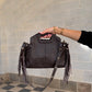 Sac NOOR cuir grainé Chocolat 🇮🇹