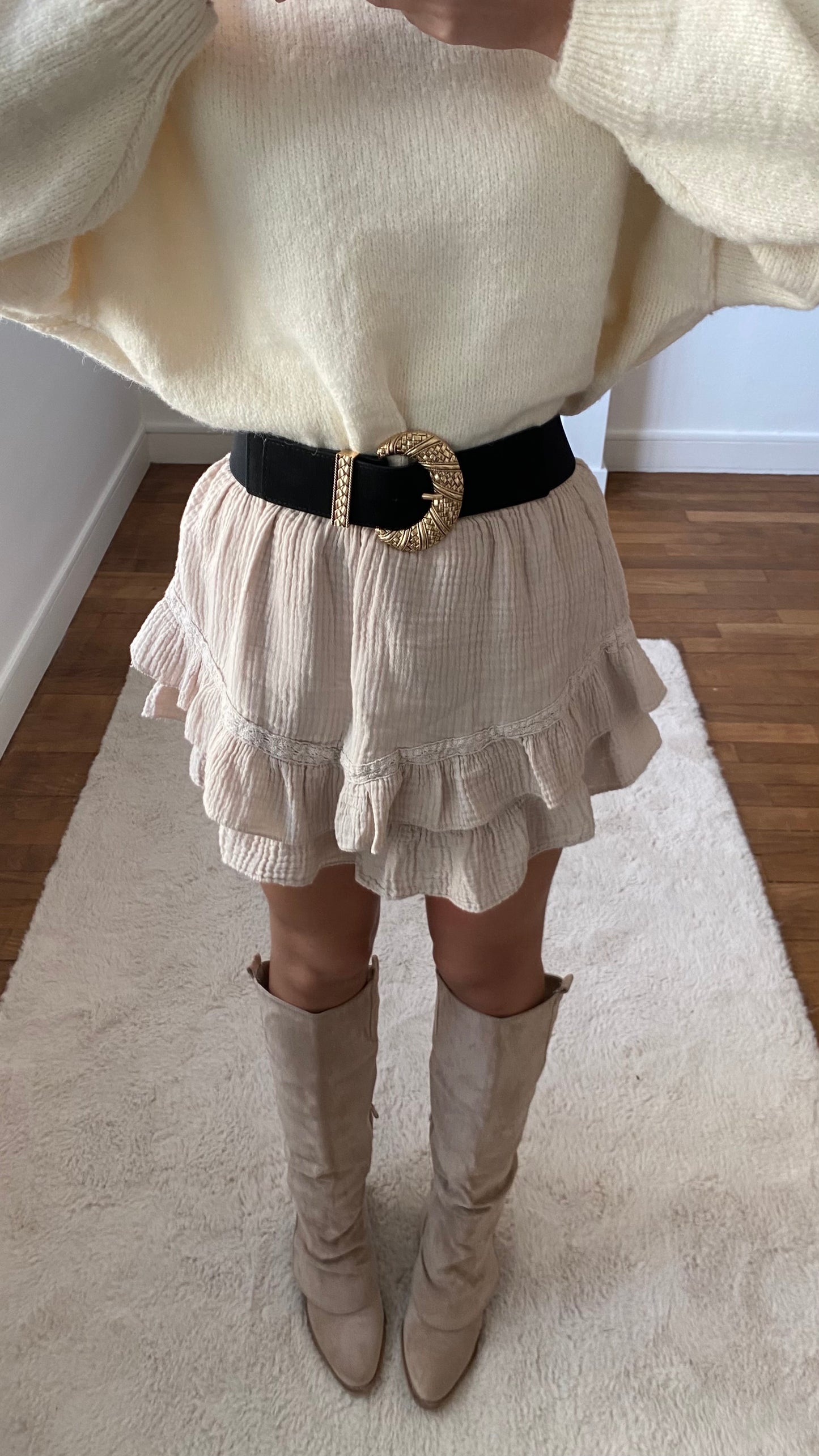 Jupe short beige BEE 🇮🇹