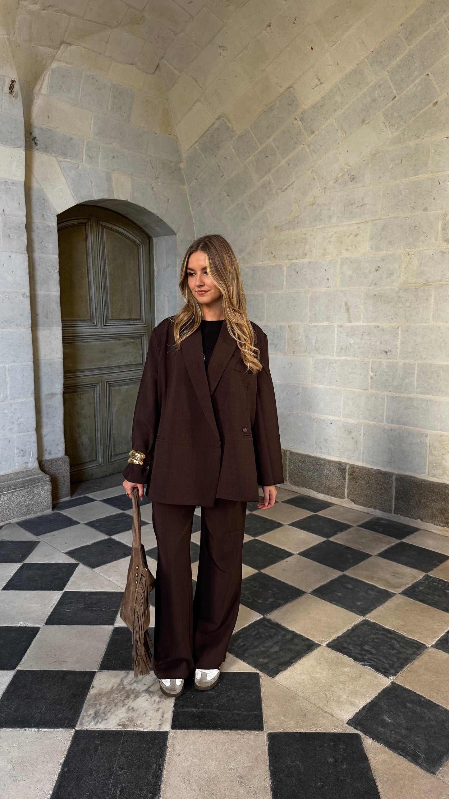 Pantalon marron VELVET