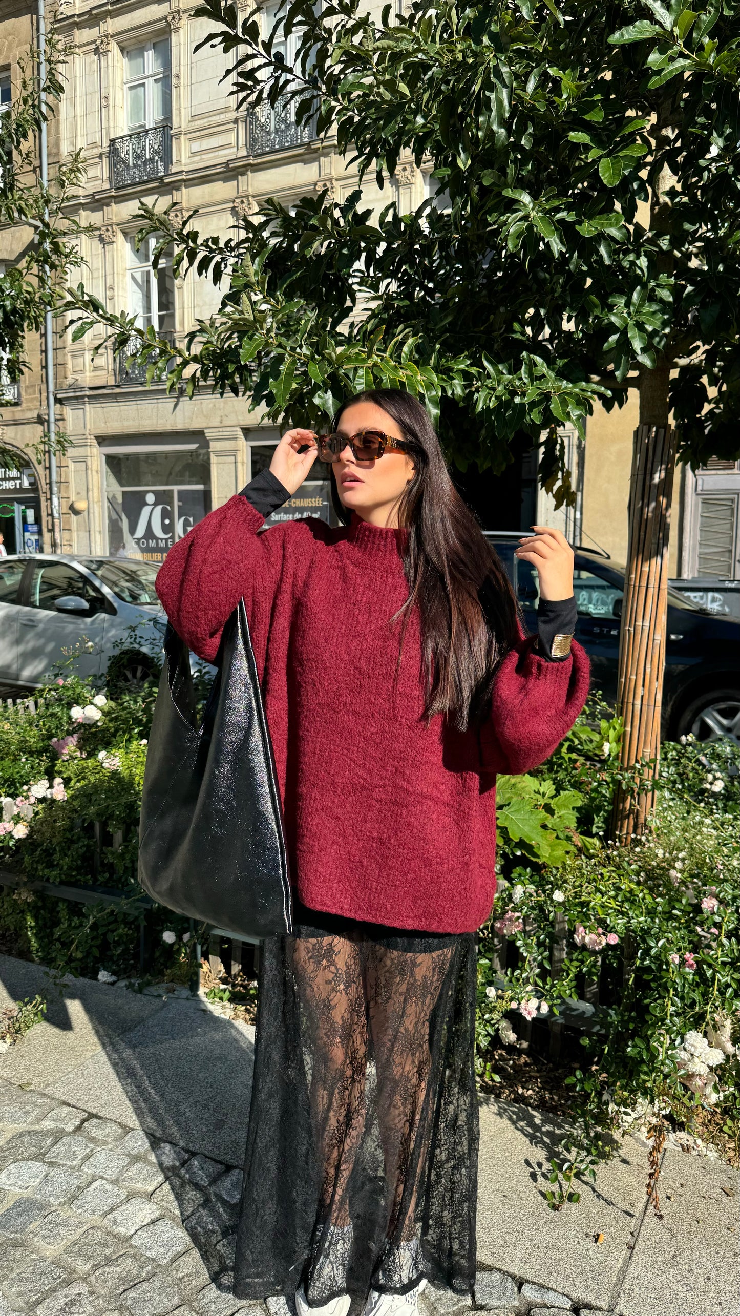 Pull MALMÖ bordeaux 🇮🇹