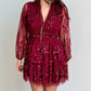 Robe Gabriella bordeaux