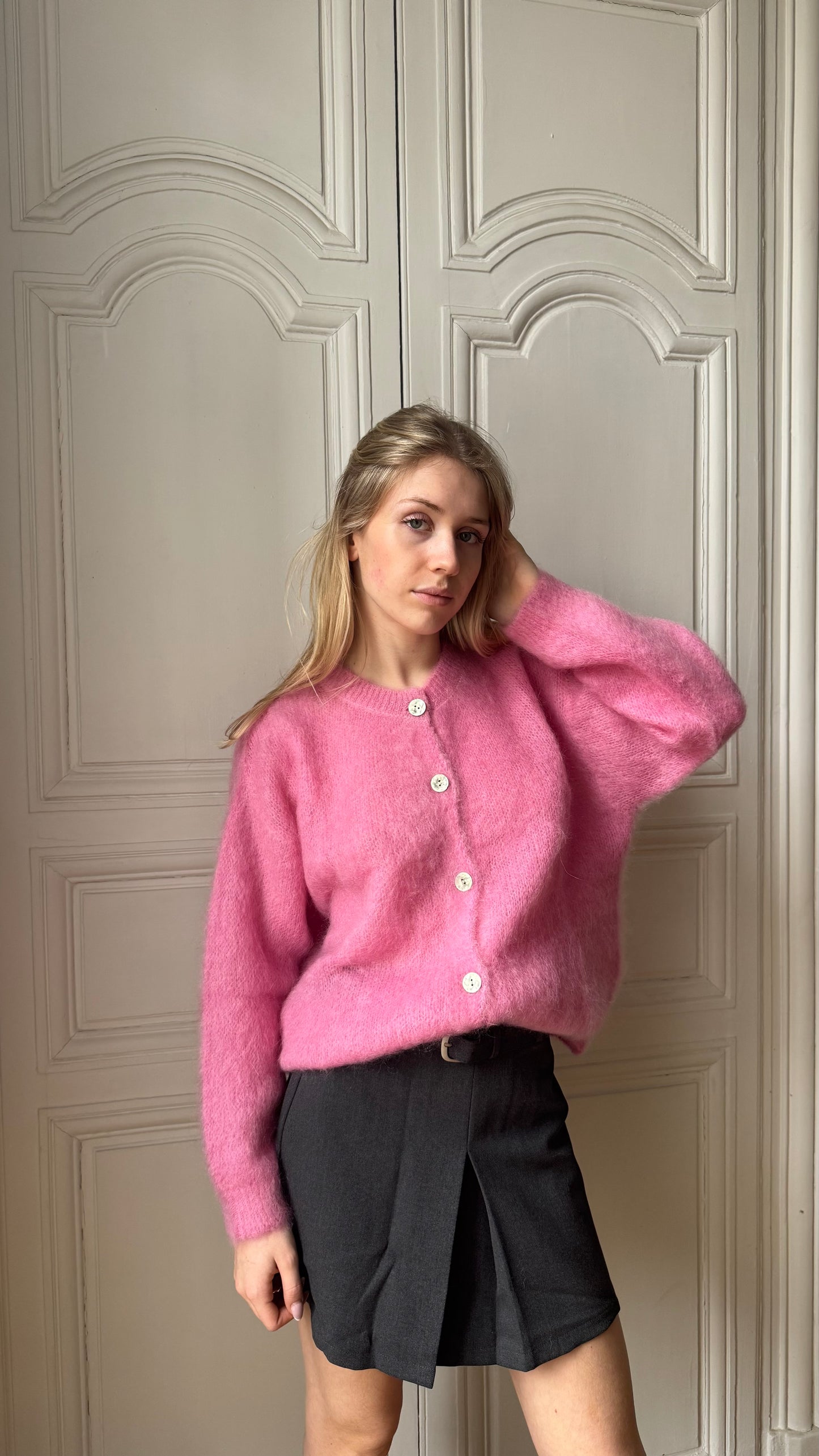 Cardigan AURORE rose 🇮🇹