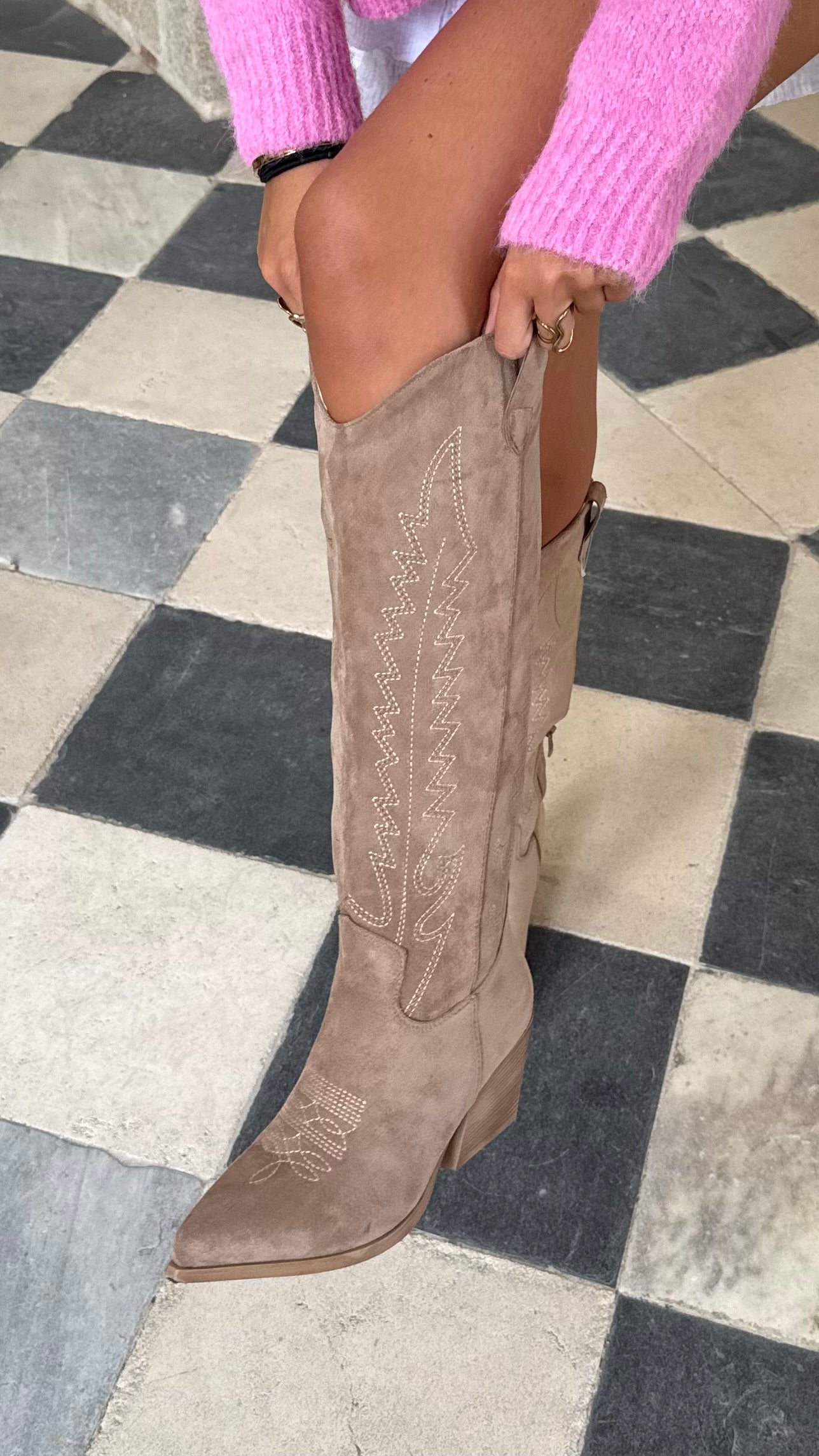 Santiags MONACO Taupe