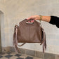 Sac NOOR cuir grainé Taupe 🇮🇹
