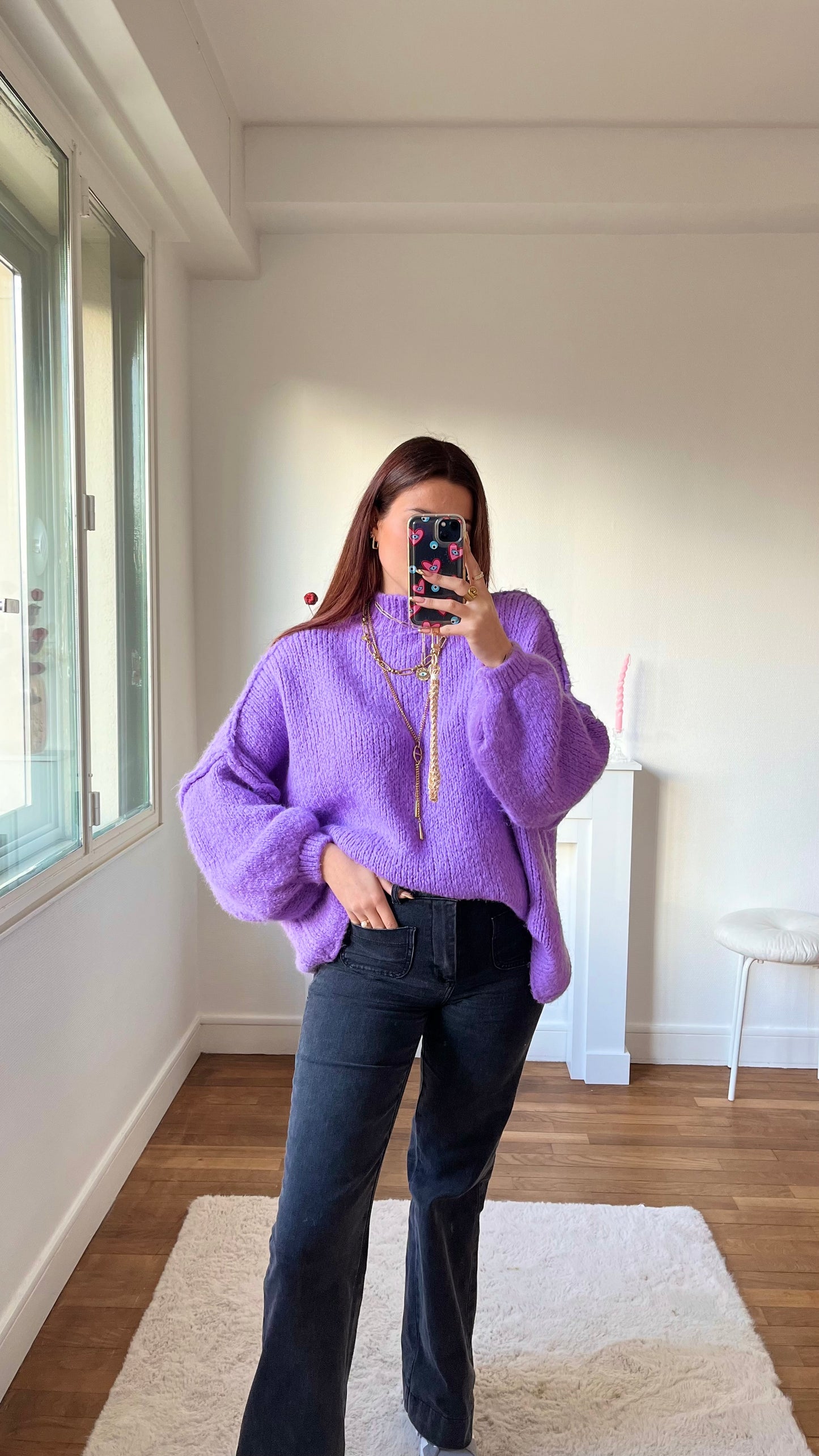 Pull MALMÖ violet 🇮🇹