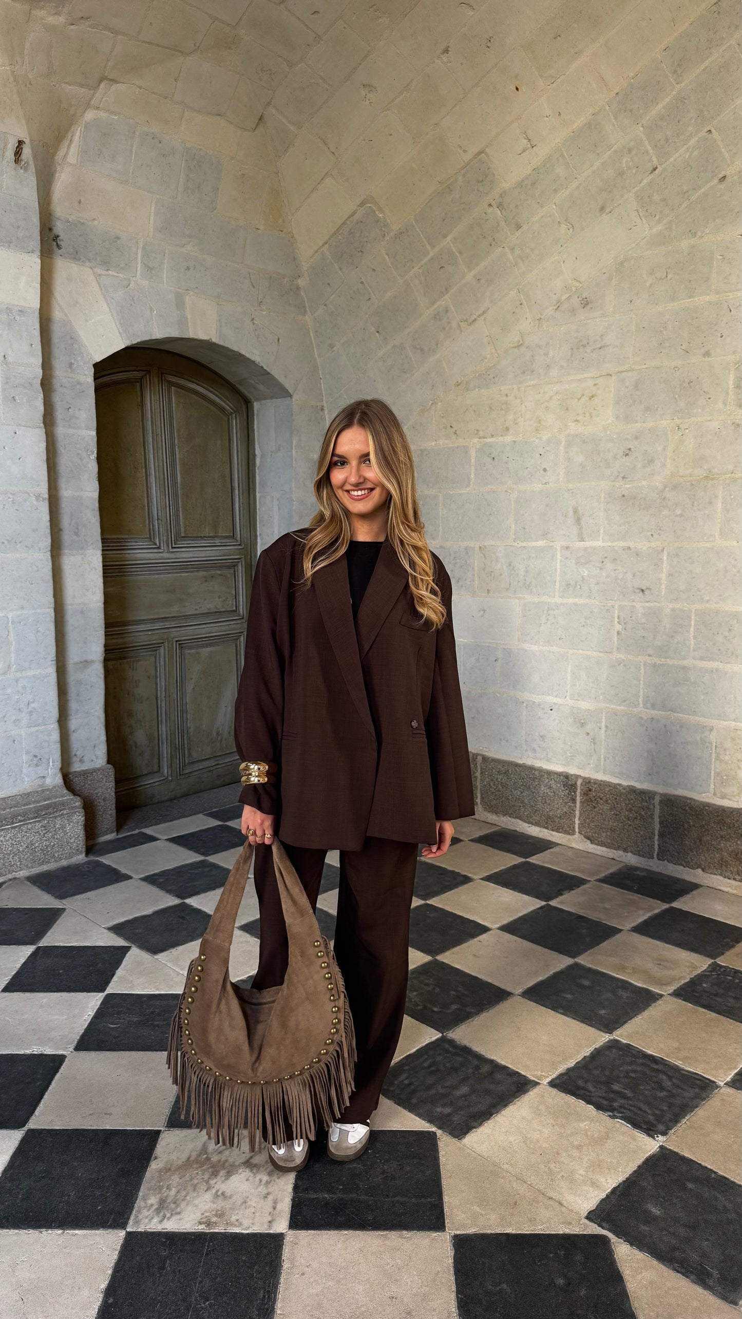 Pantalon marron VELVET