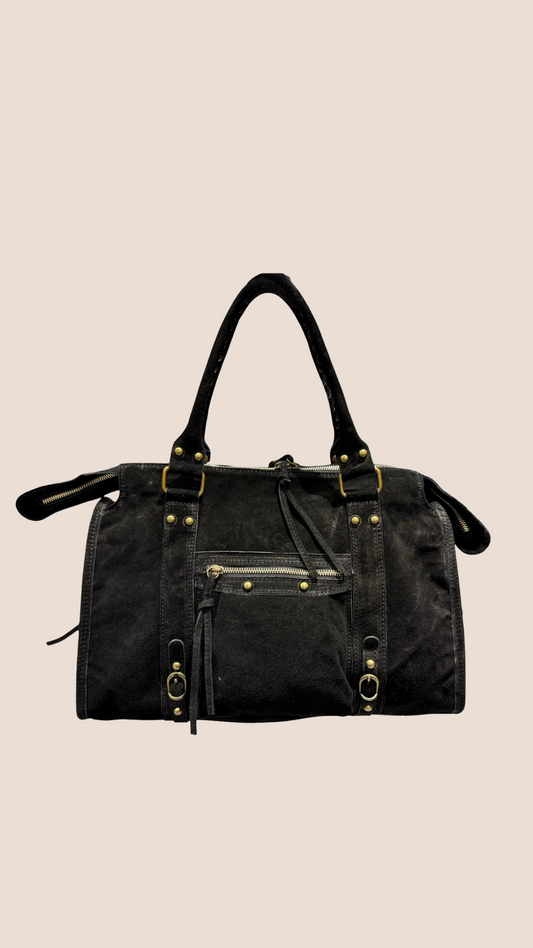Sac DOLCE Oversize daim Noir 🇮🇹