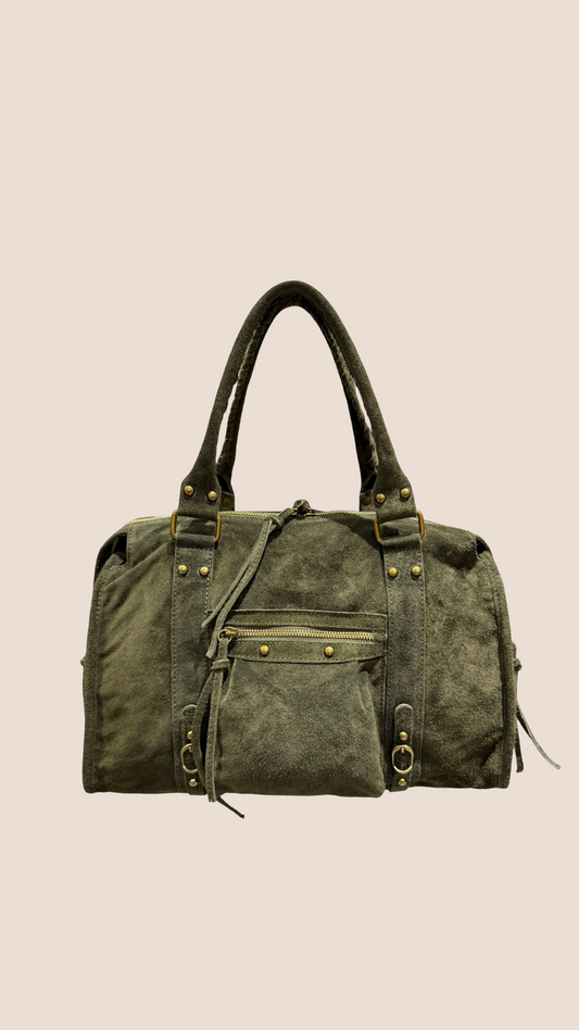 Sac DOLCE Oversize daim Kaki 🇮🇹