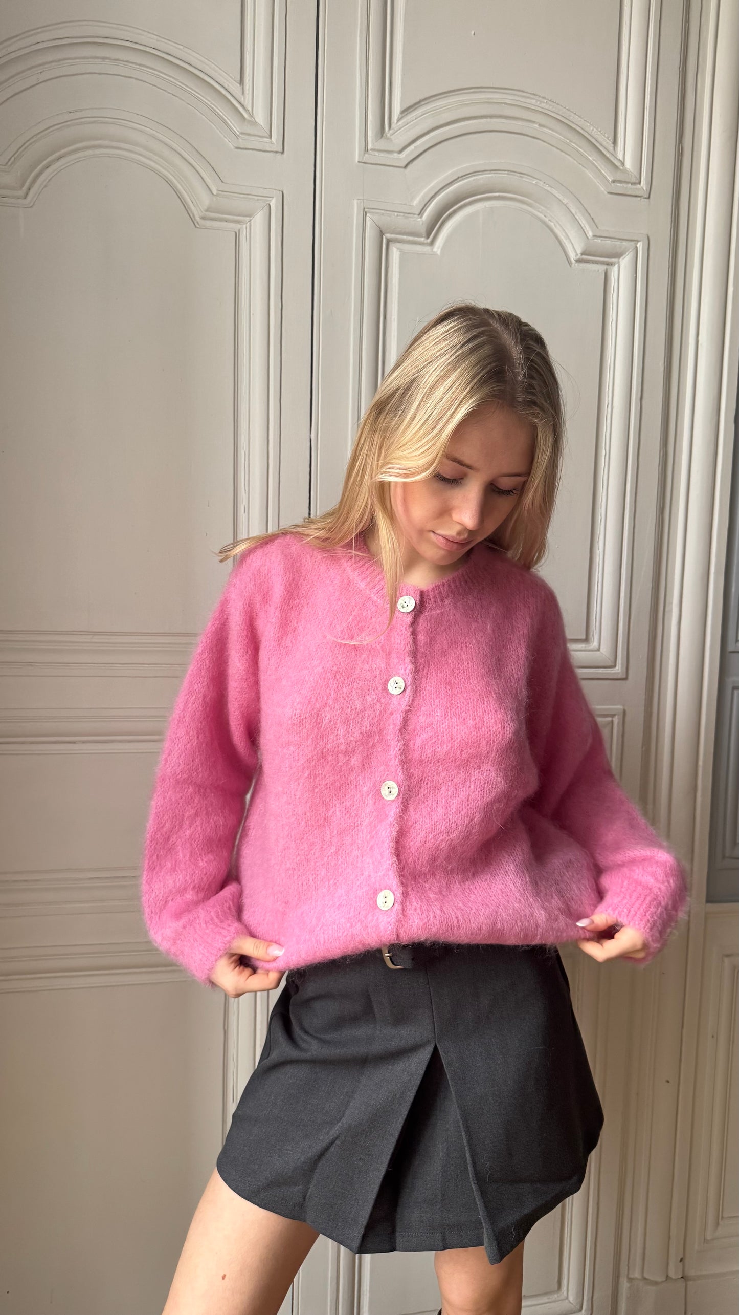 Cardigan AURORE rose 🇮🇹