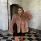 Veste fourrure Camel AUREN