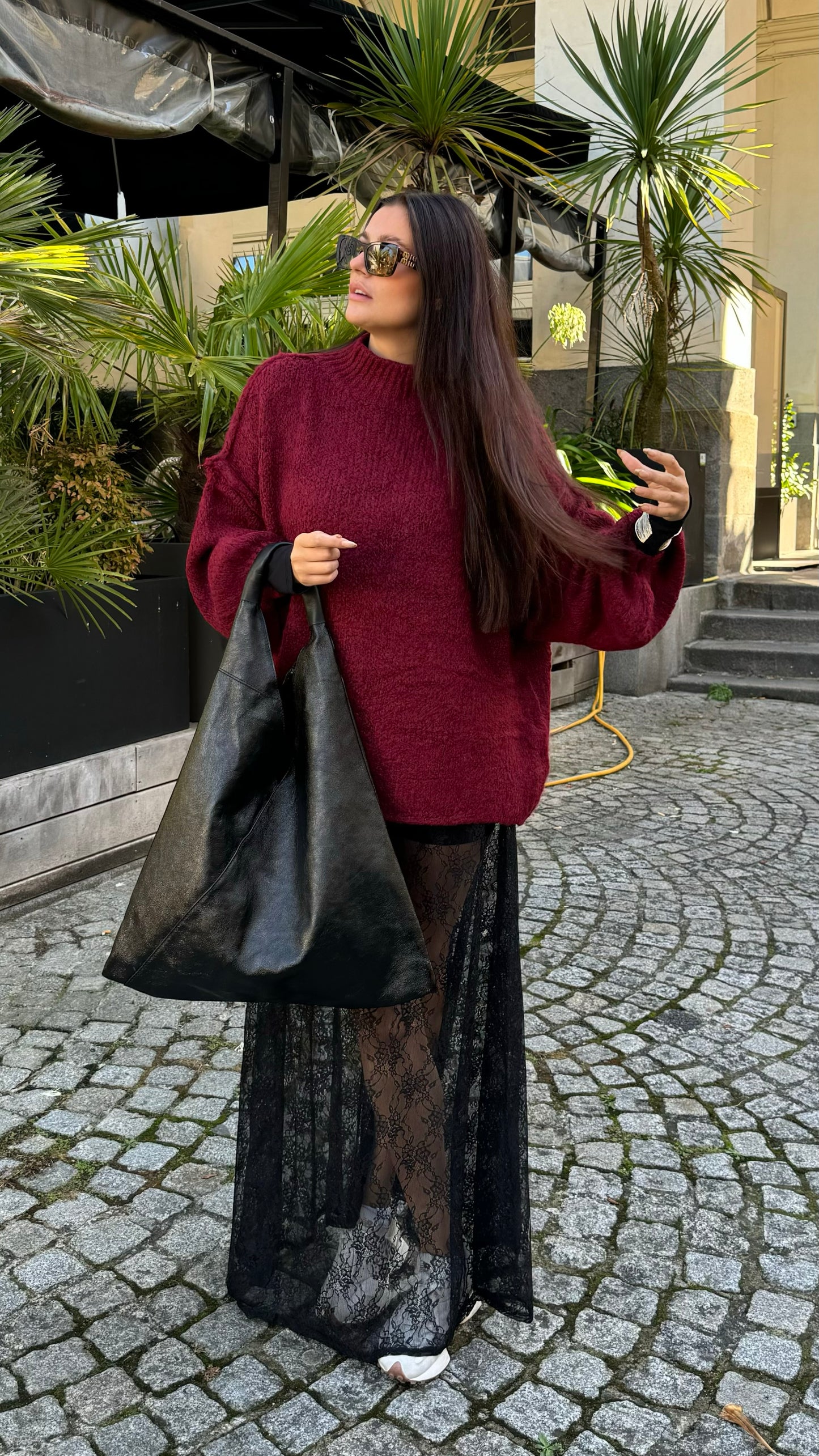 Pull MALMÖ bordeaux 🇮🇹