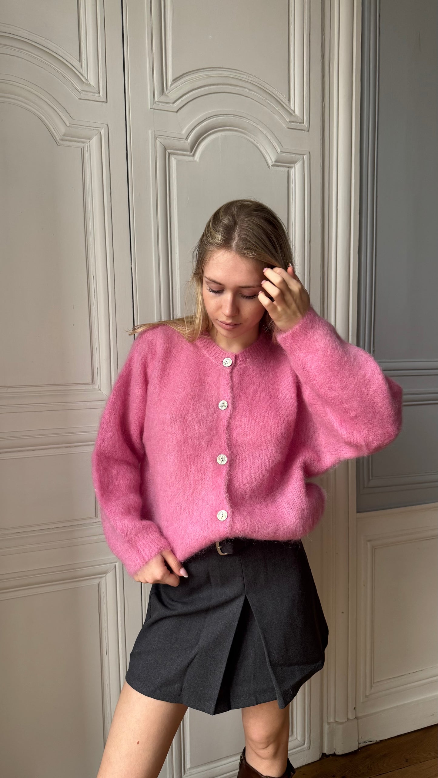 Cardigan AURORE rose 🇮🇹