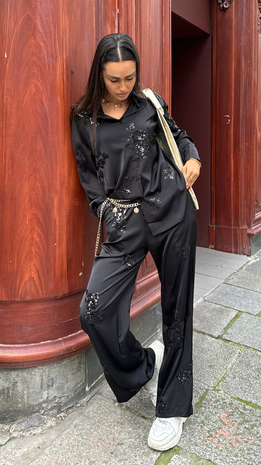 Ensemble STRASS Noir 🇮🇹