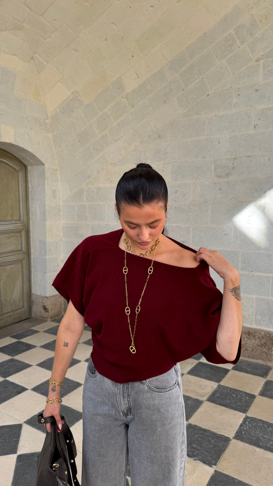Pull VENUS Bordeaux