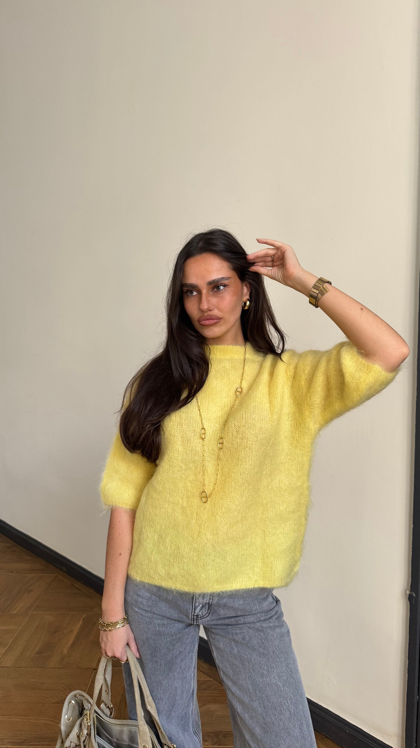 Pull DUSTY jaune 🇮🇹