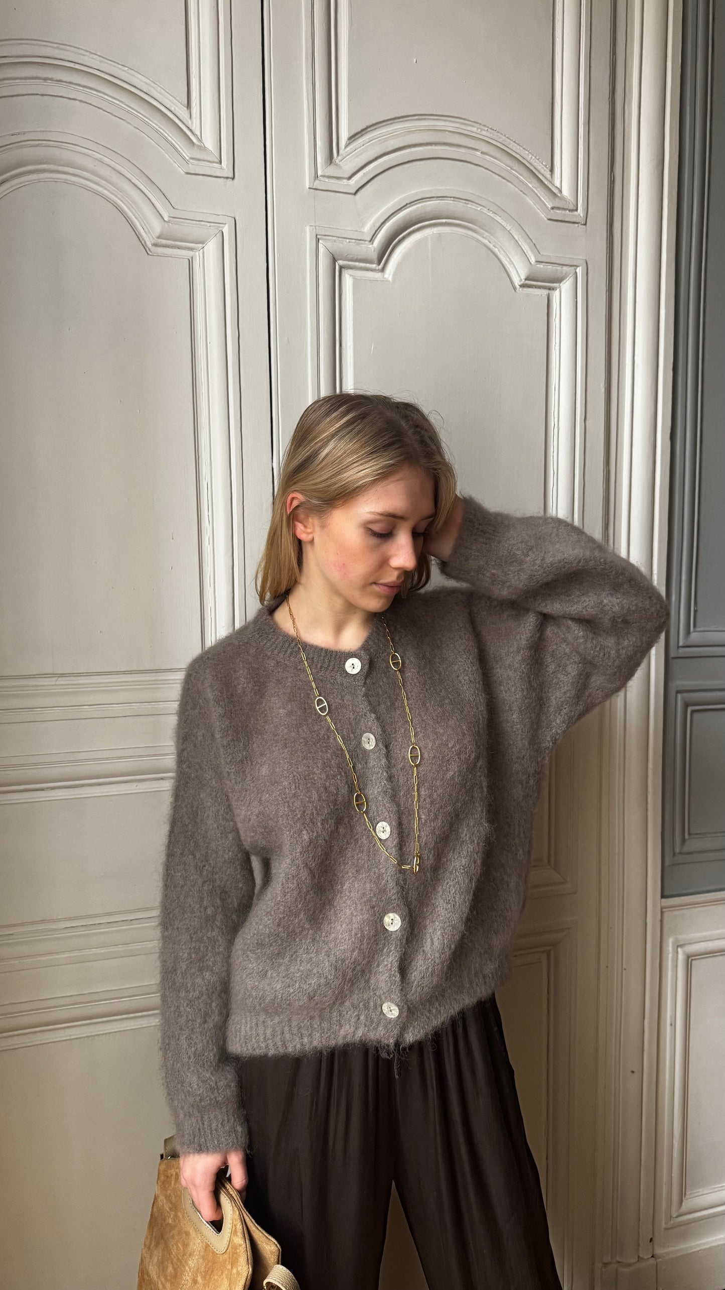 Cardigan AURORE taupe 🇮🇹