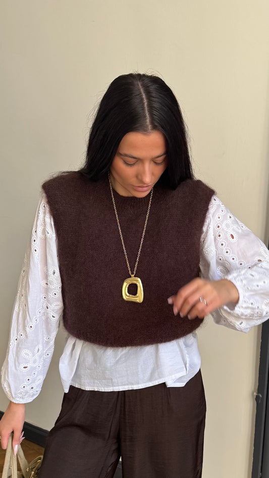 Pull ANGORA Marron🇮🇹