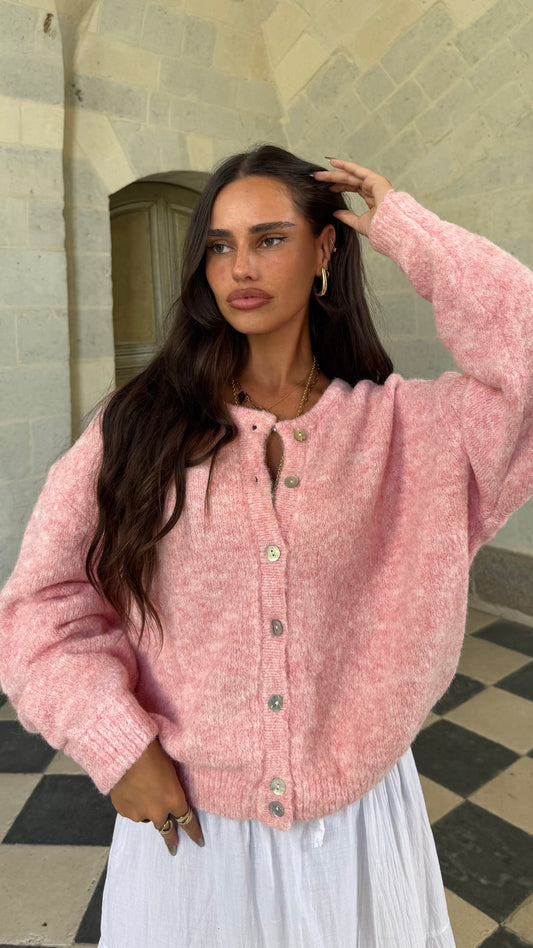 Cardigan DRAM Rose clair