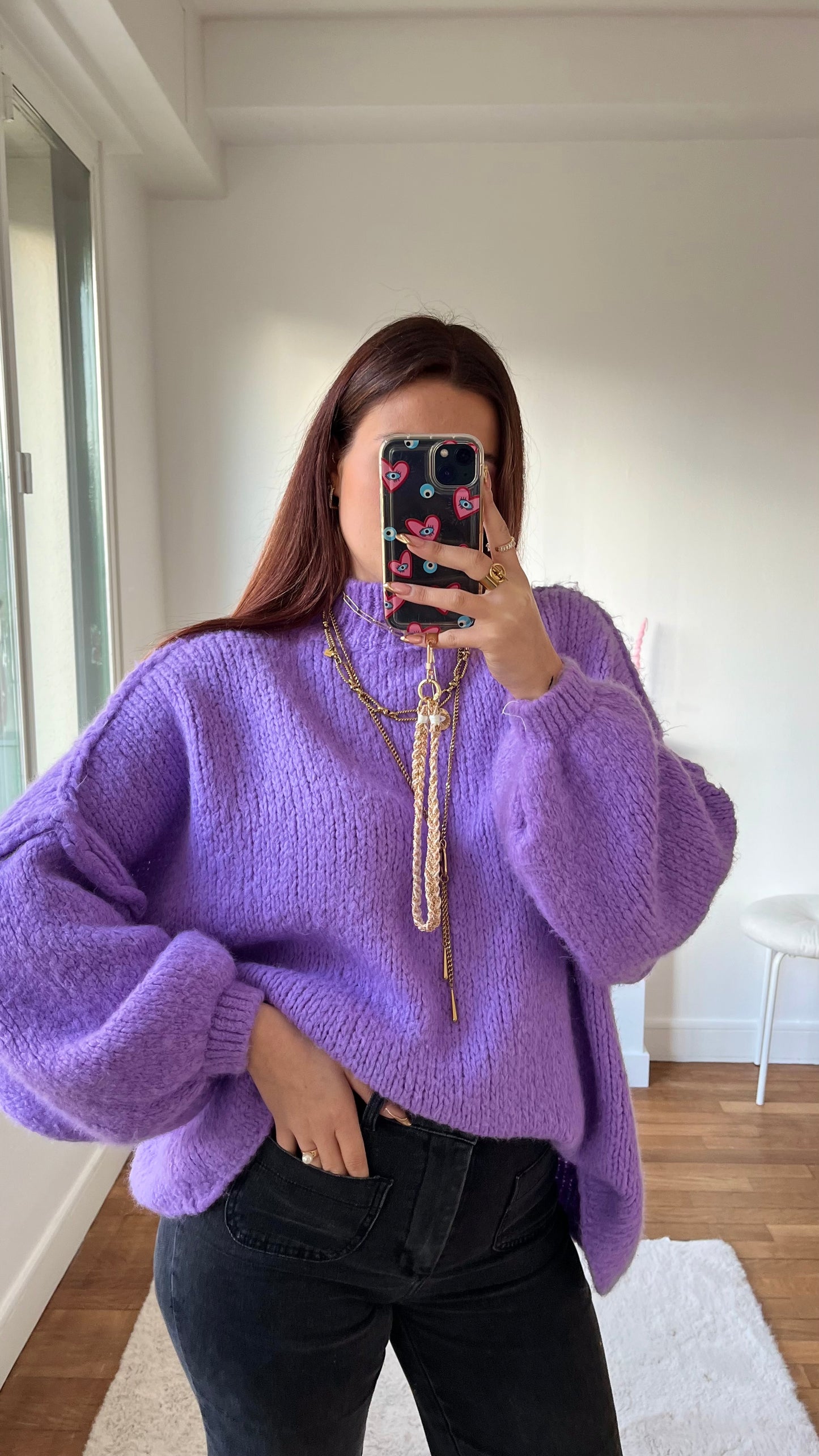 Pull MALMÖ violet 🇮🇹