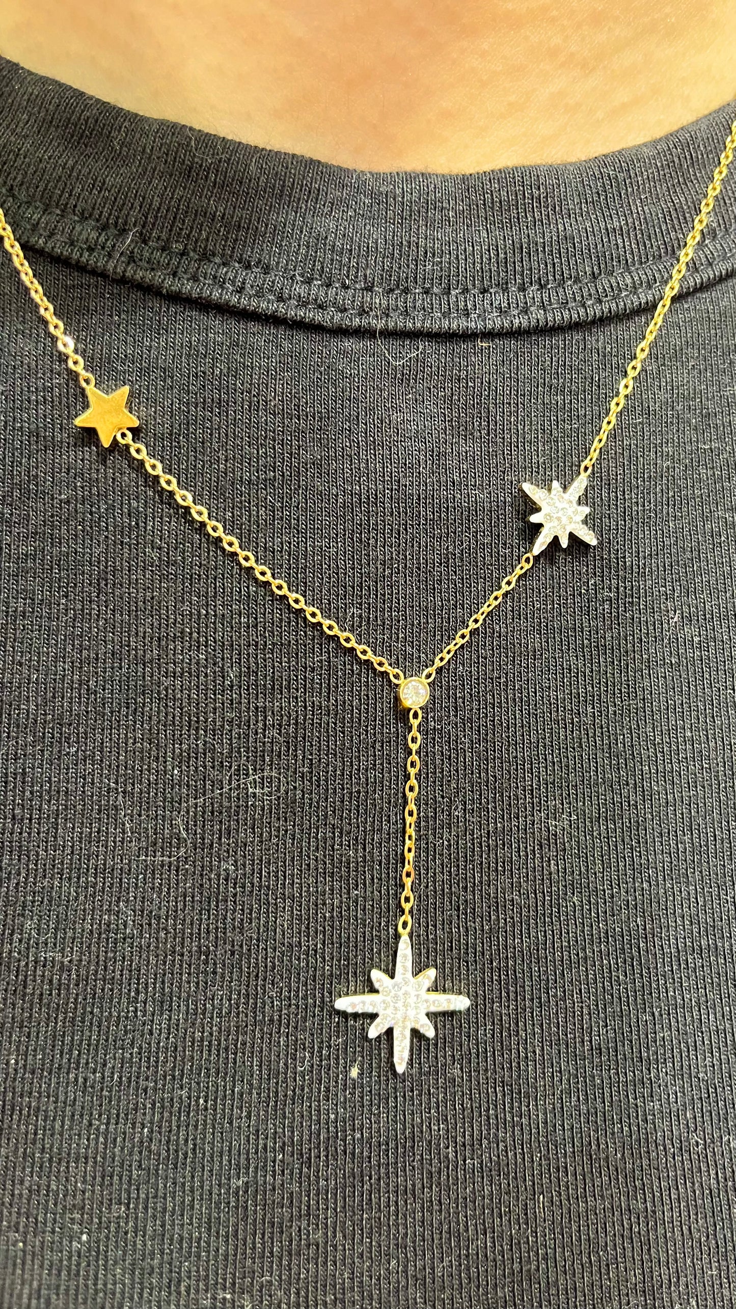 Collier doré STAR