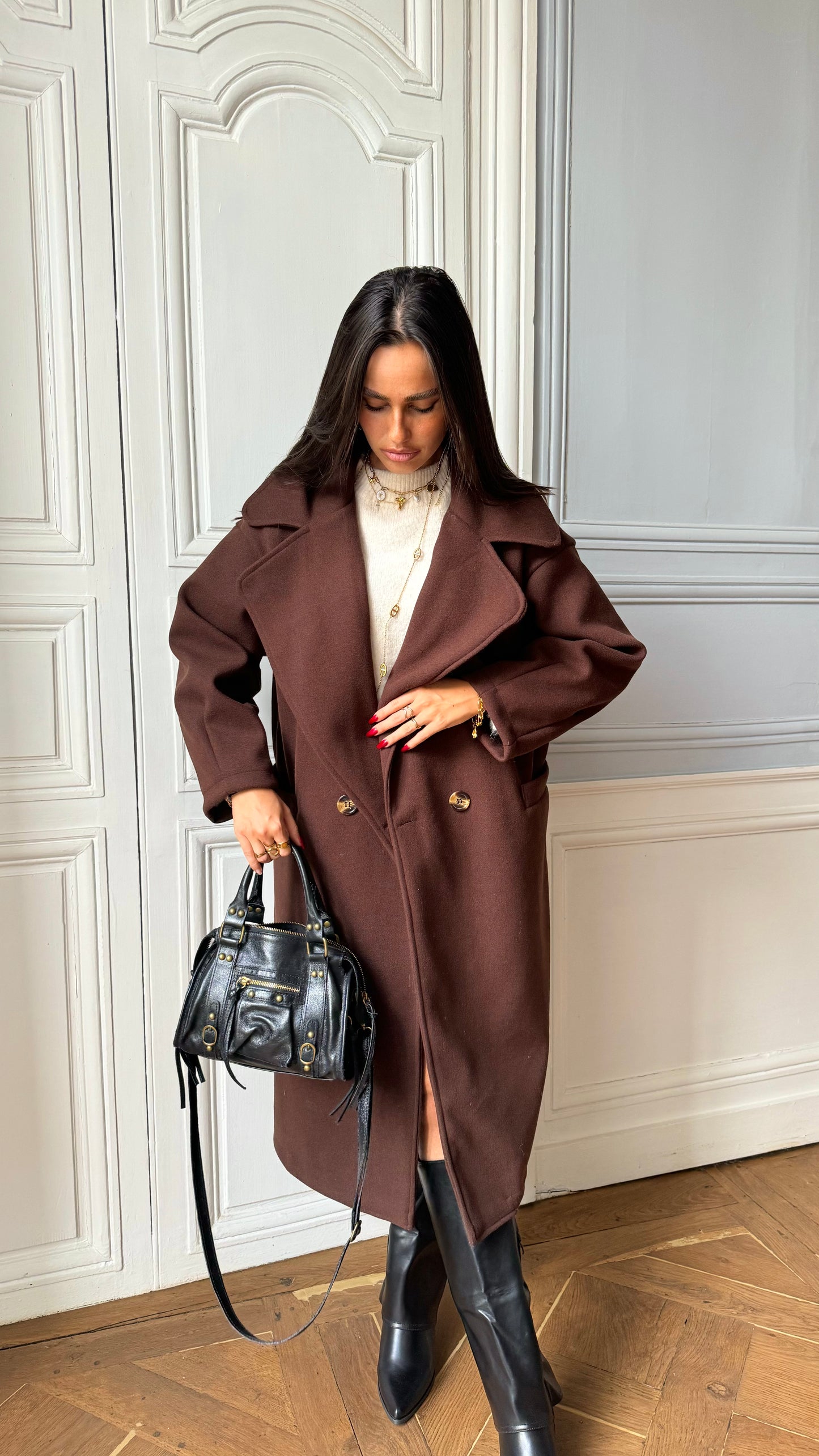 Manteau NORTH marron 🇫🇷