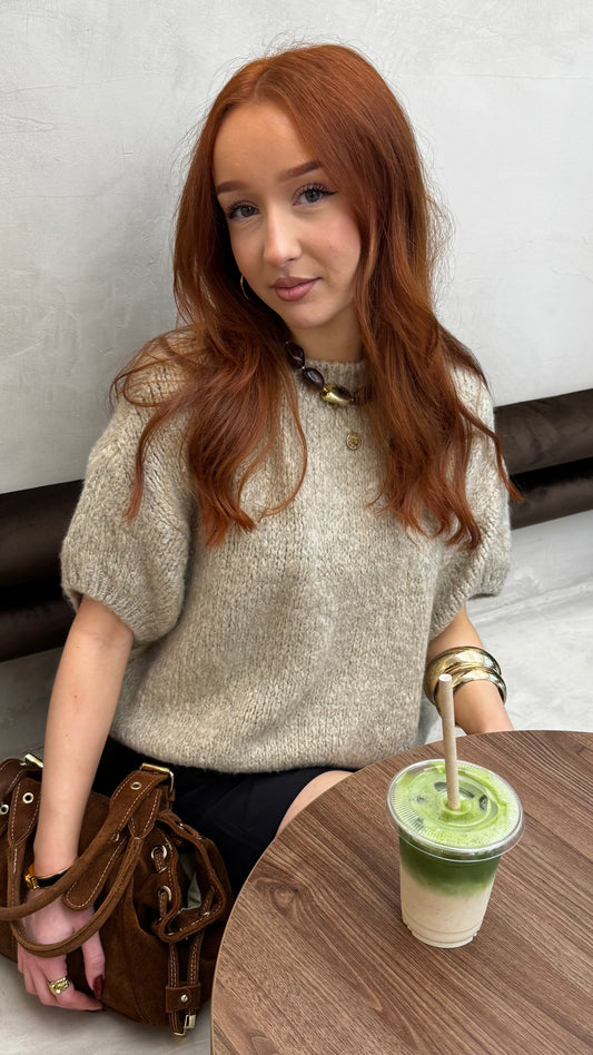 Pull SIREN taupe  🇮🇹