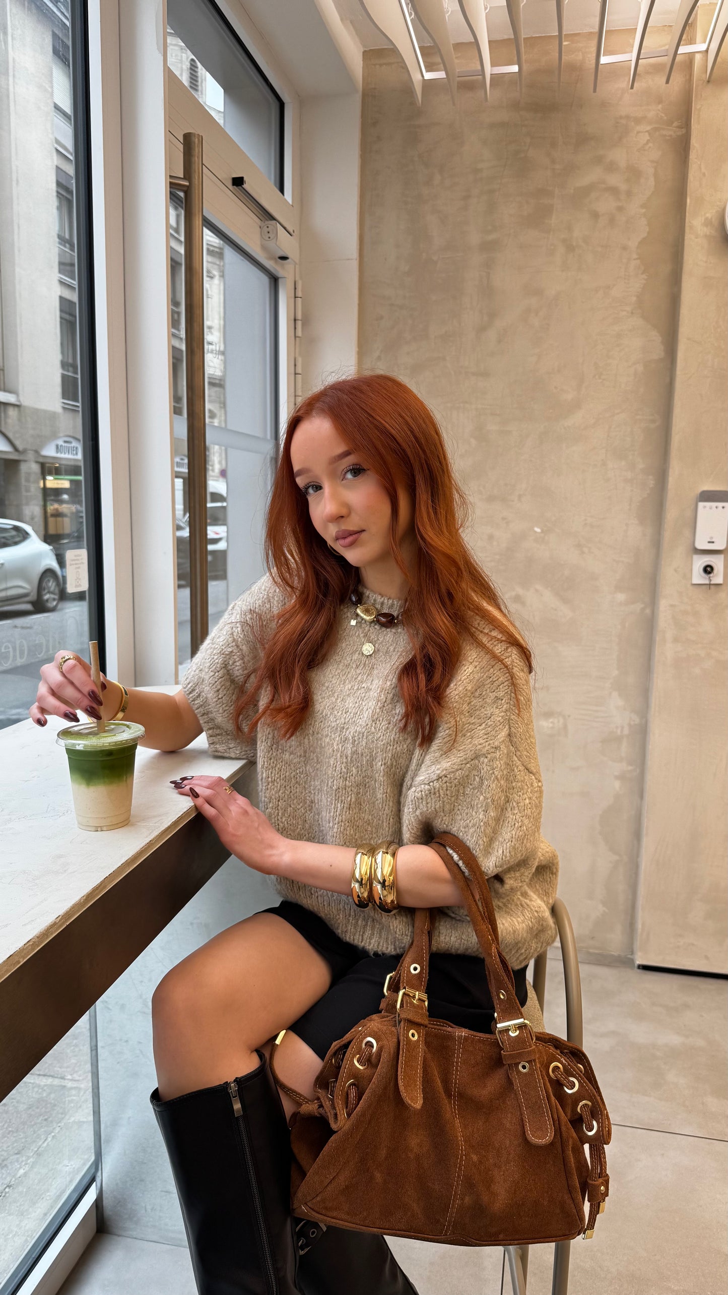 Pull SIREN taupe  🇮🇹