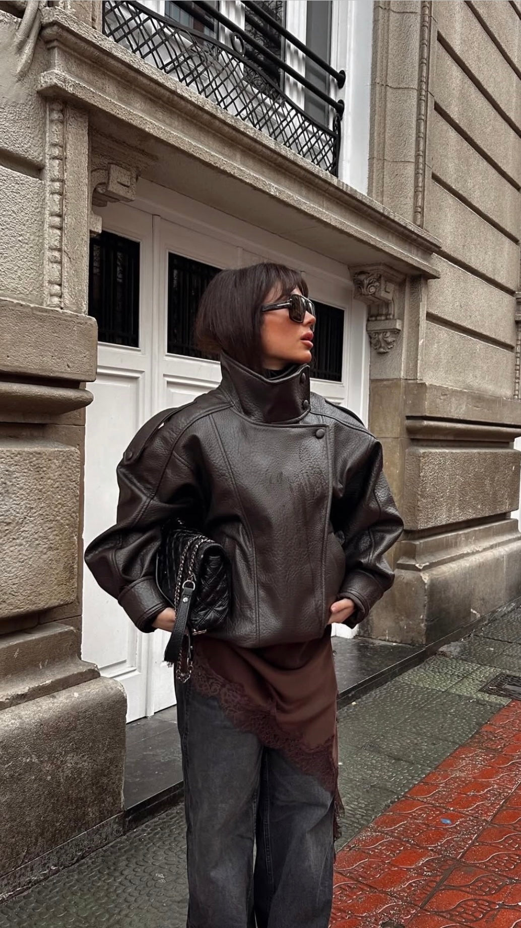 Bomber marron EXPRESSO