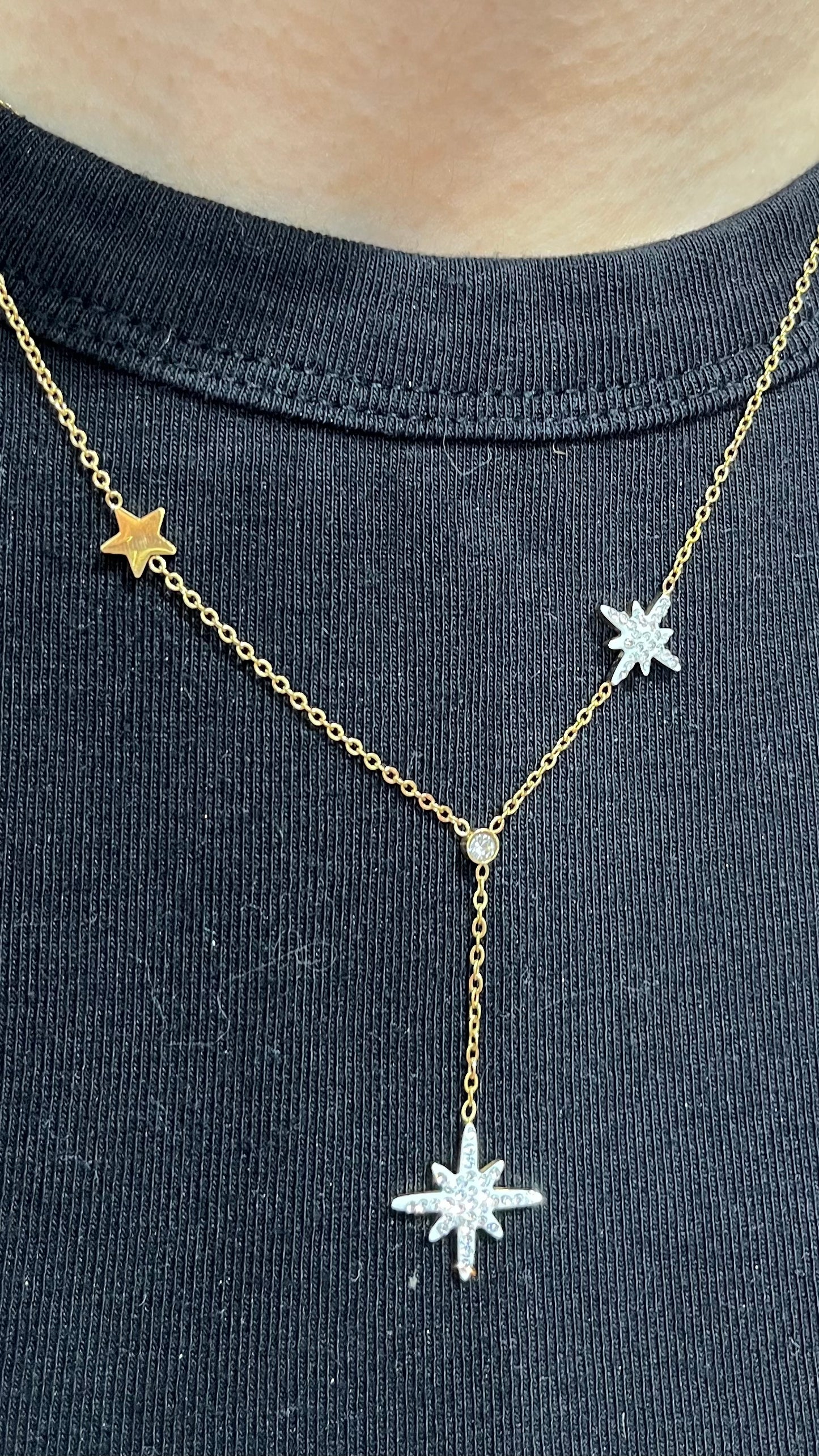 Collier doré STAR