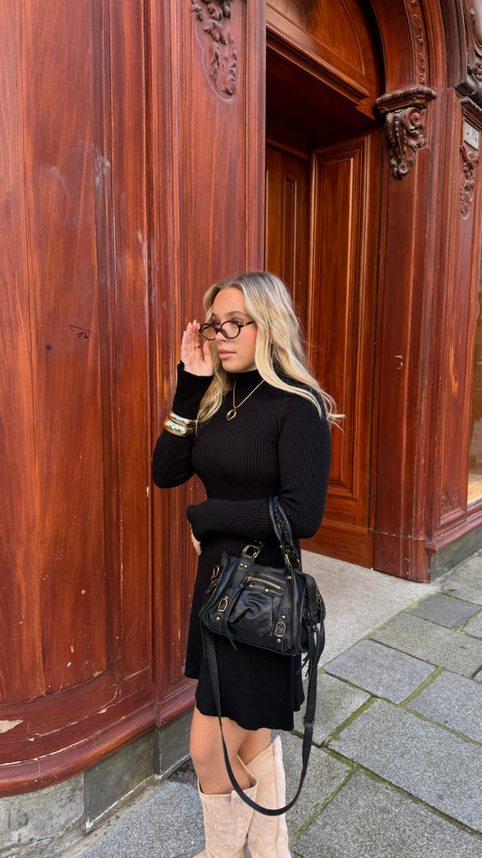 Robe patineuse noire SOÉ