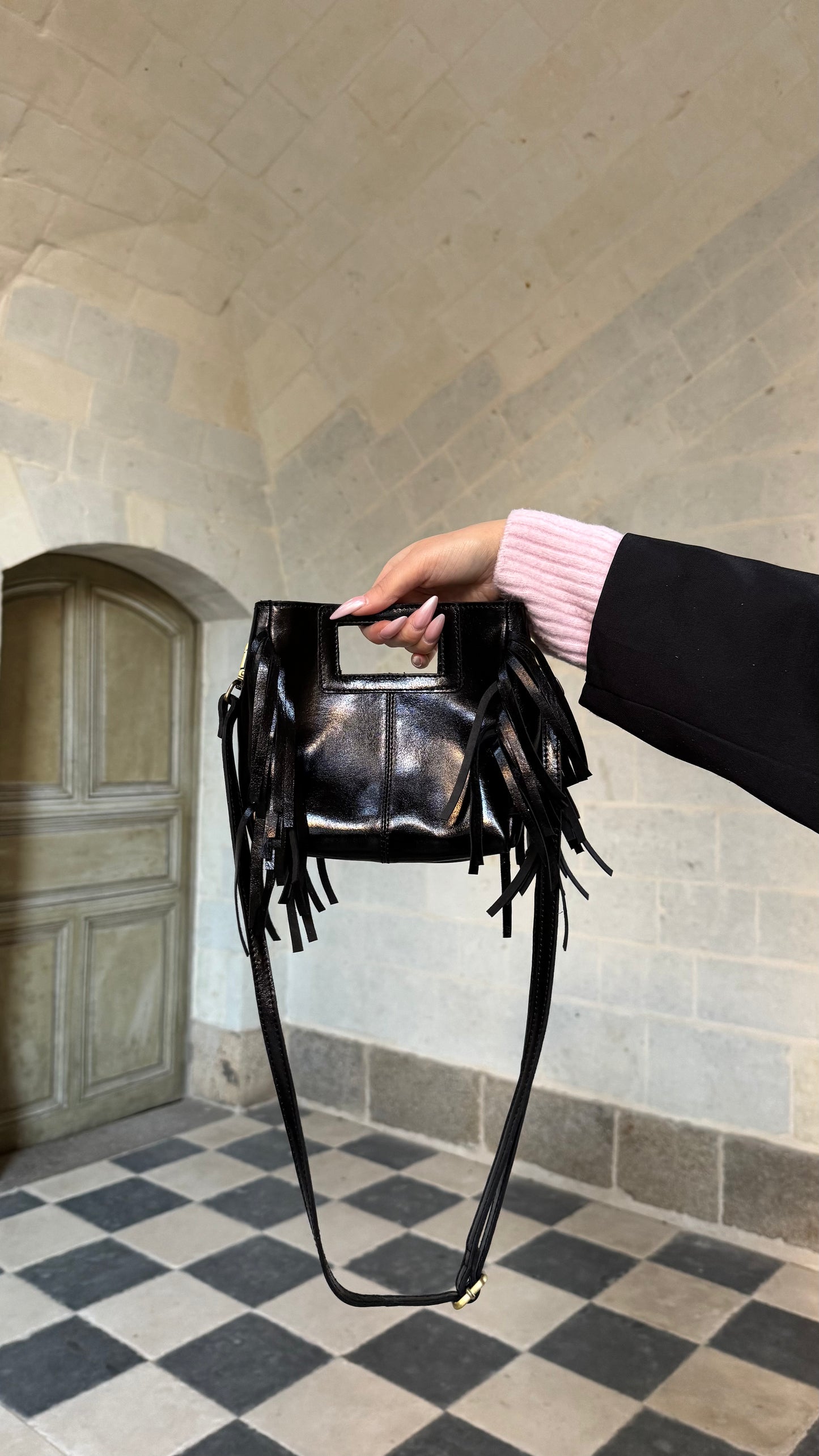 Sac AURA noir métallique 🇮🇹