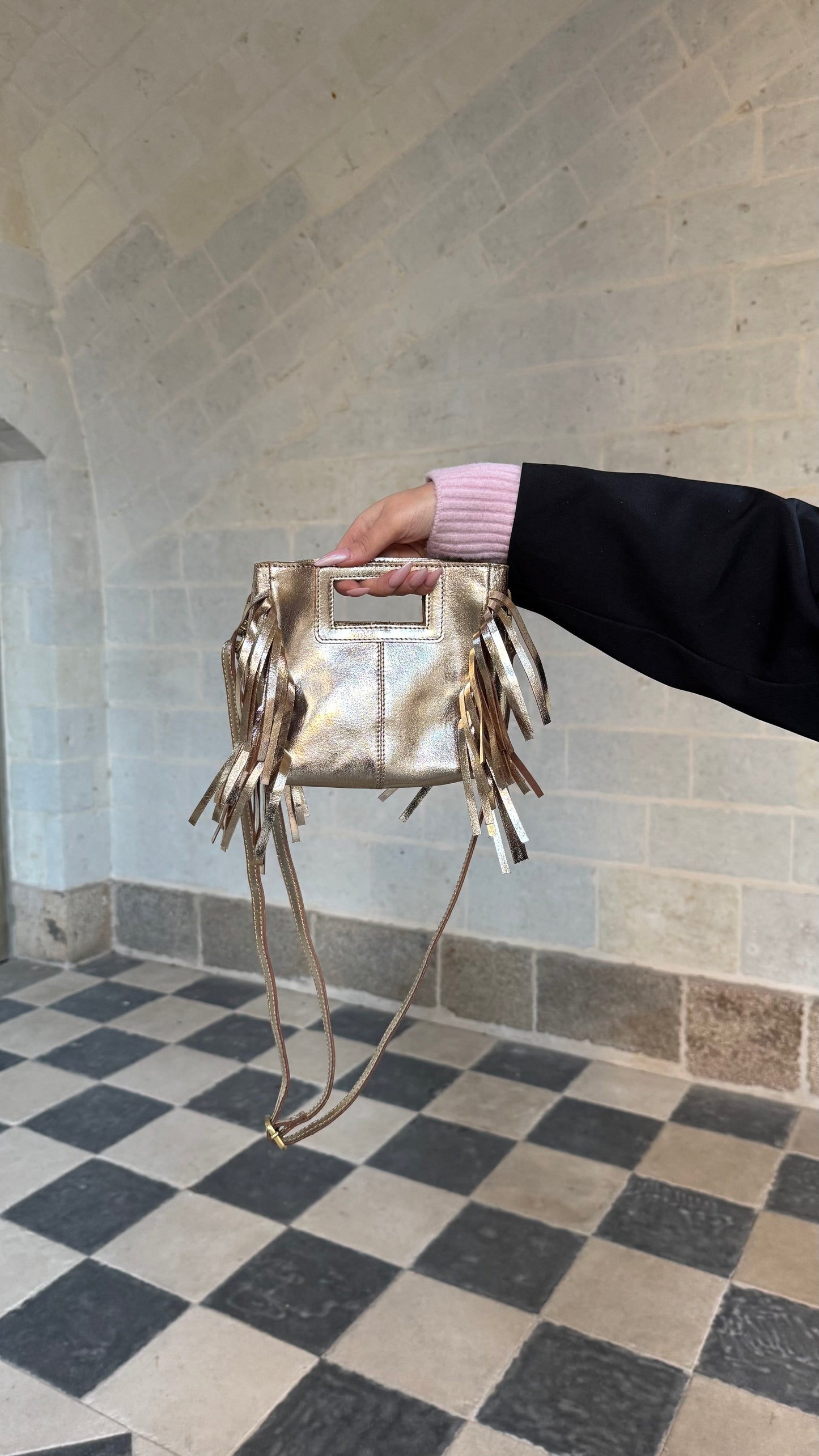 Sac AURA doré métallique 🇮🇹