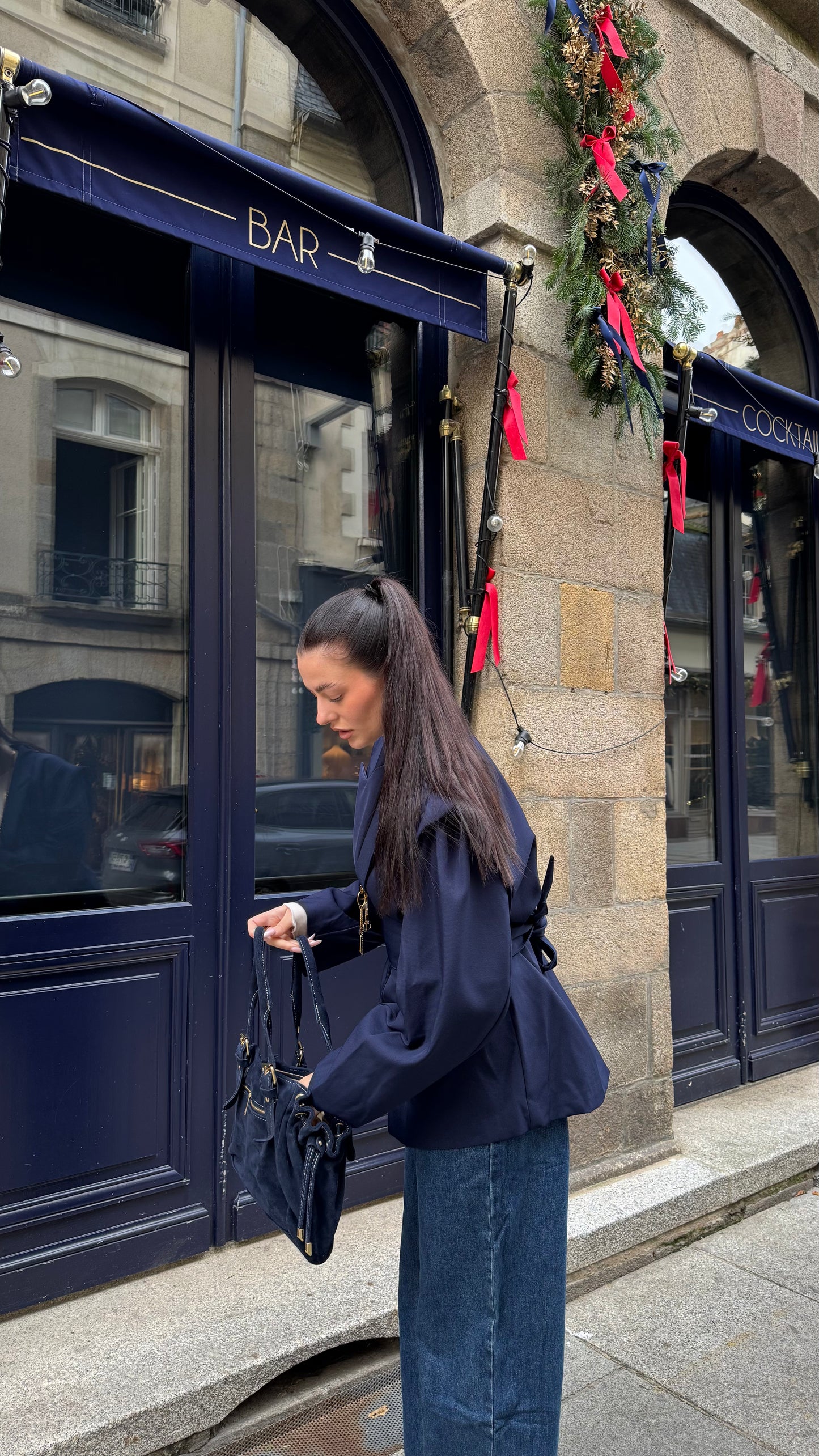 Blazer bleu marine LYSE