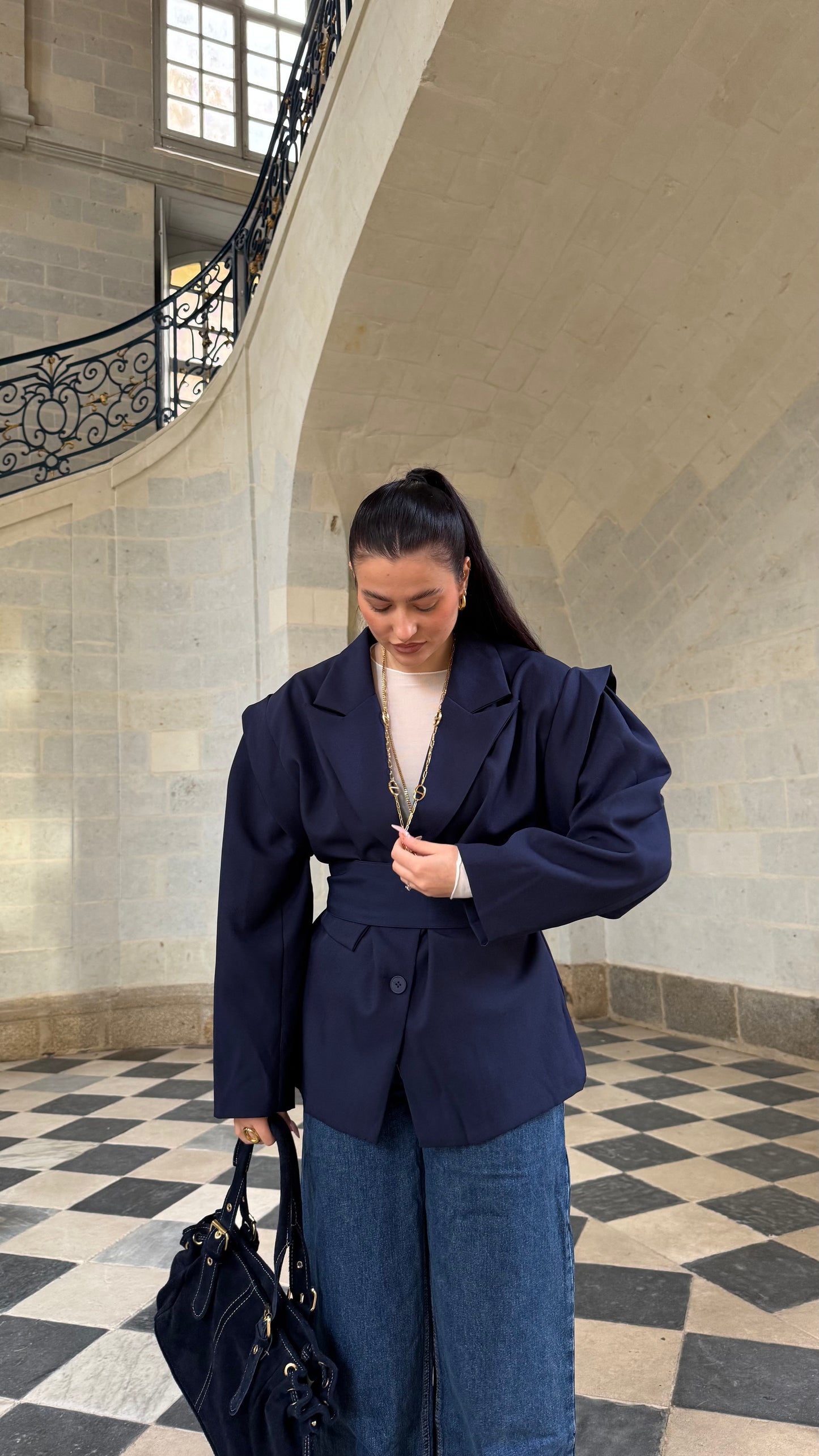 Blazer bleu marine LYSE