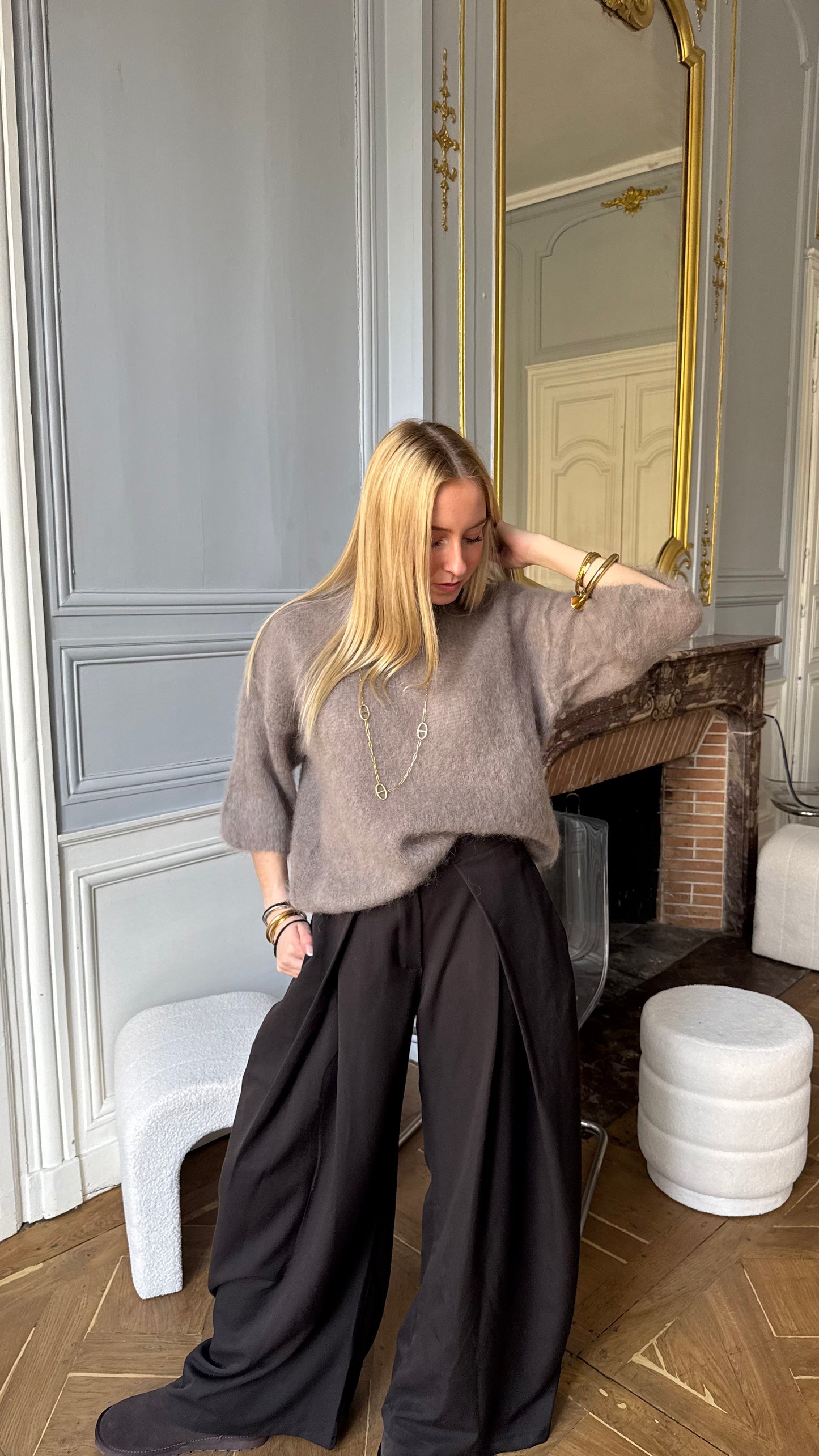 Pull DUSTY taupe 🇮🇹