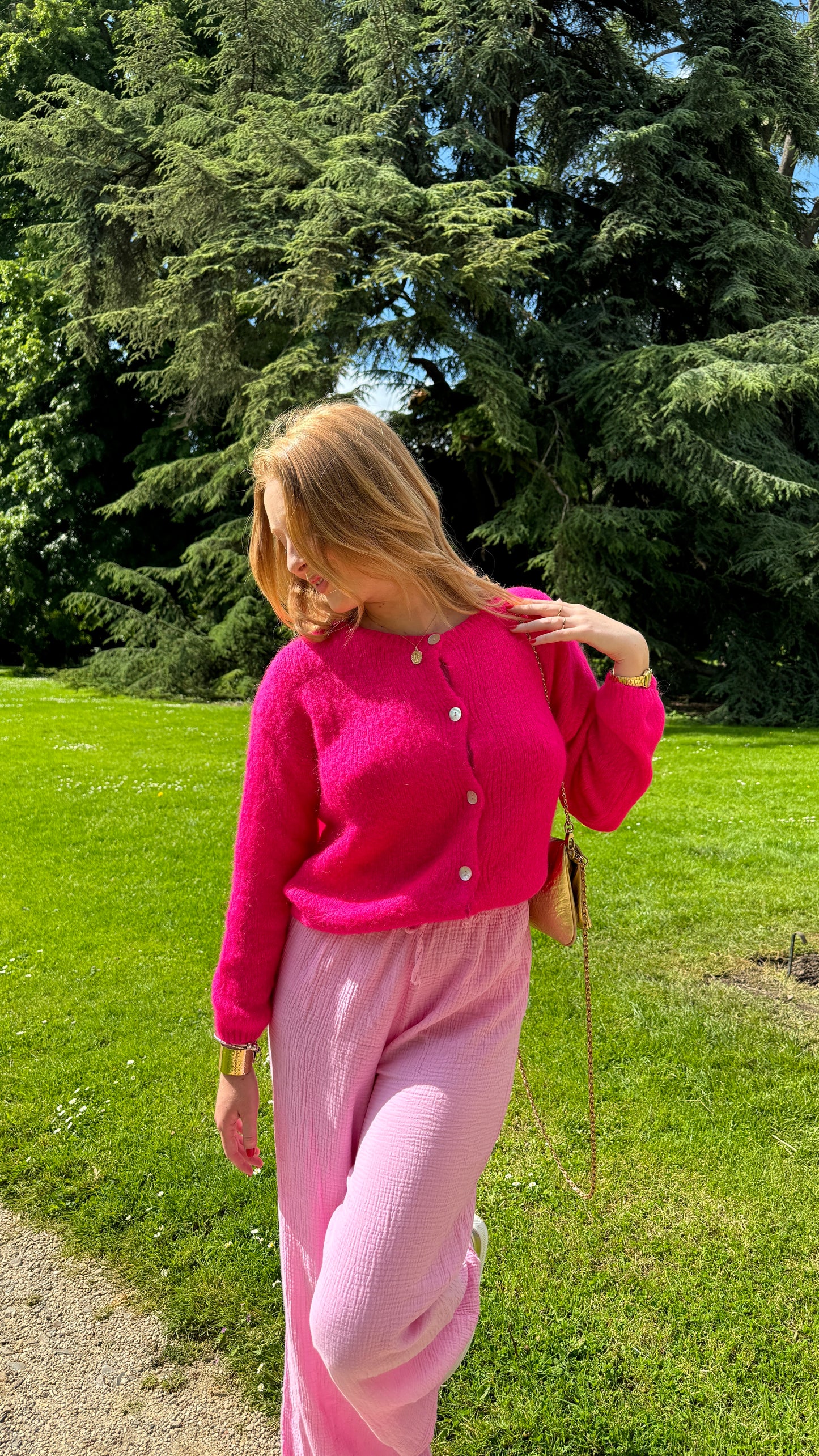 Cardigan SOHO rose fushia  🇮🇹