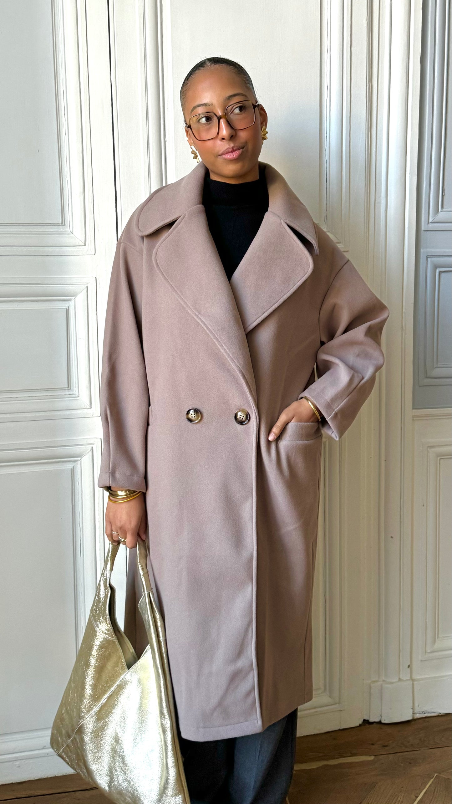 Manteau NORTH taupe