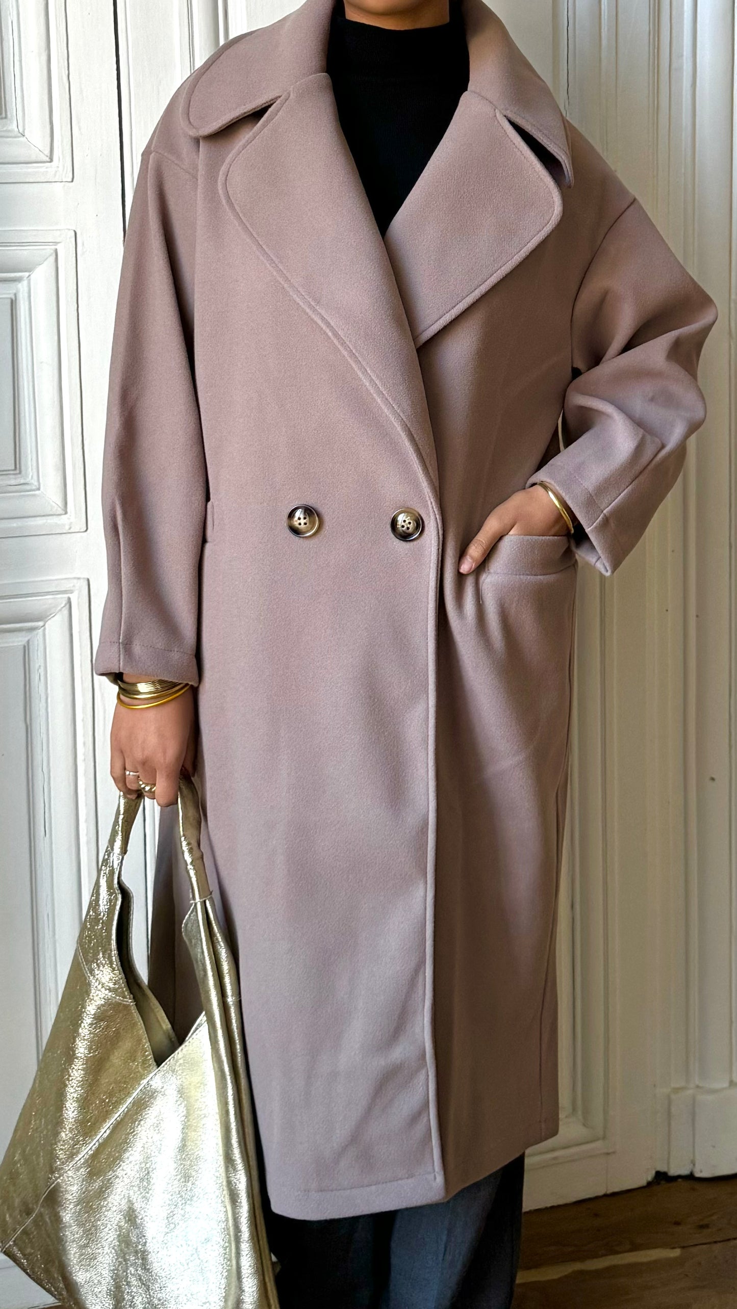 Manteau NORTH taupe