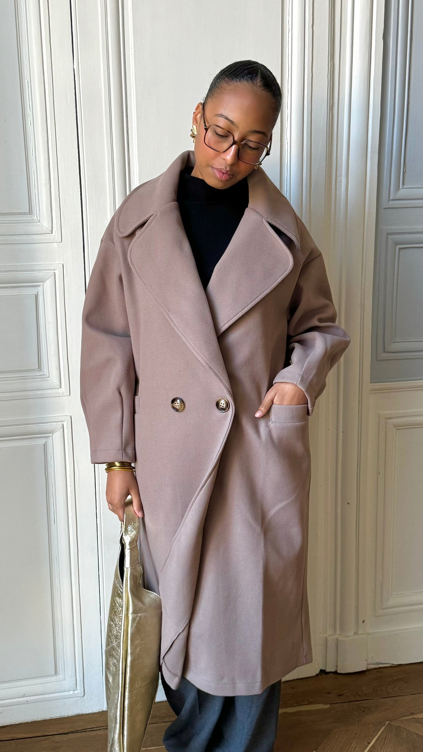 Manteau NORTH taupe