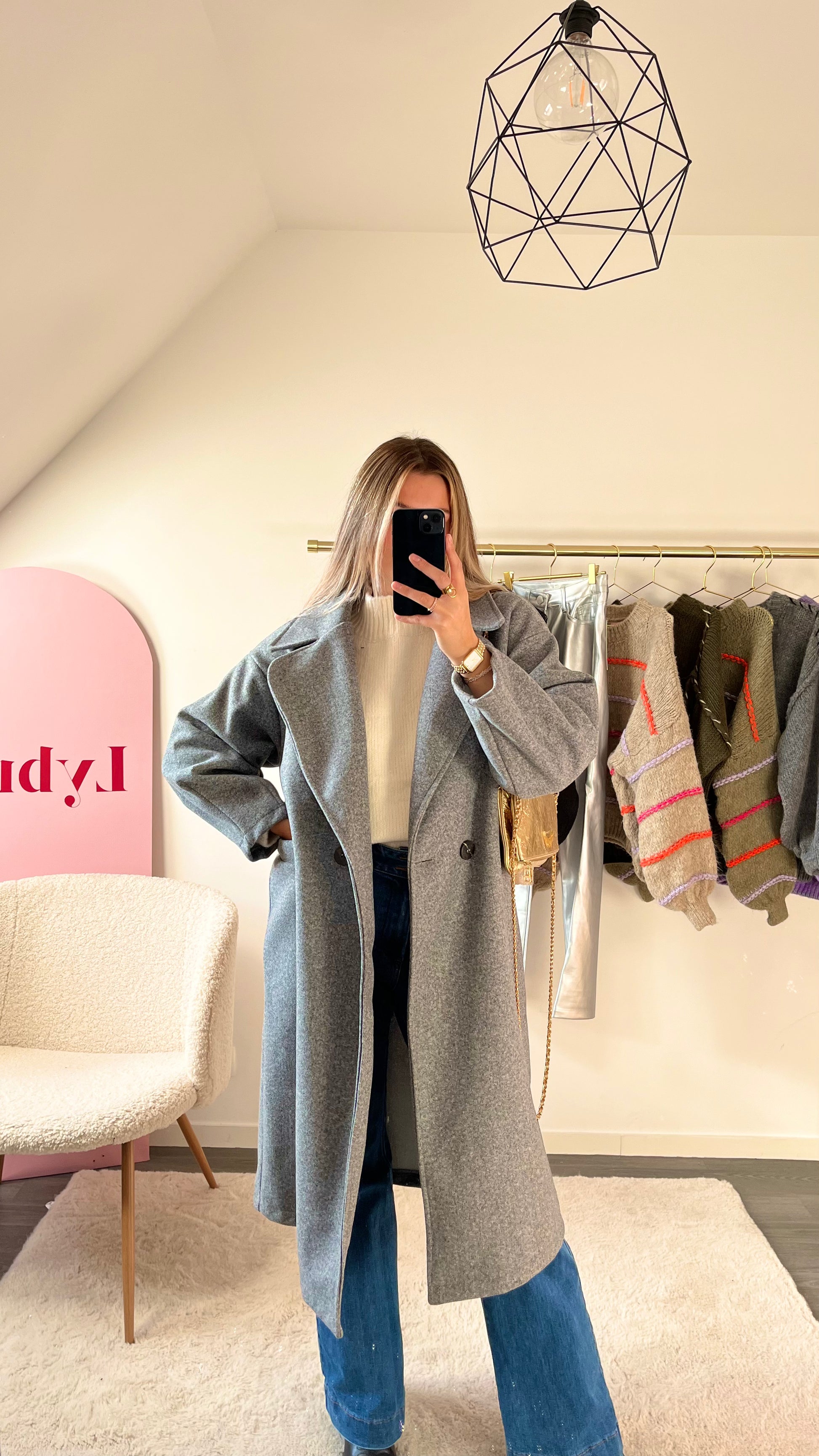 Manteau gris clair hotsell