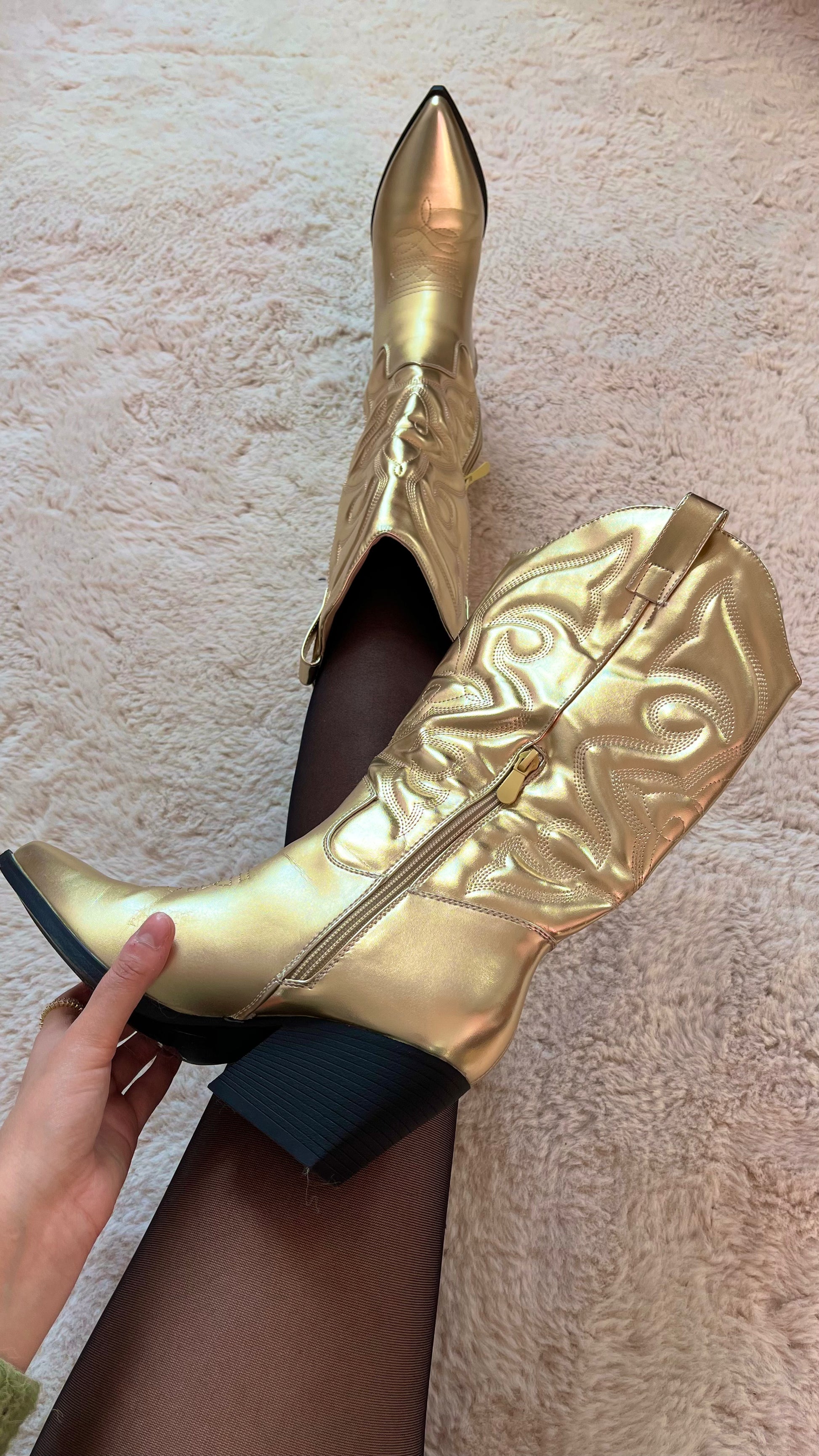 Santiags dore PARIS LYBRA COLLECTION