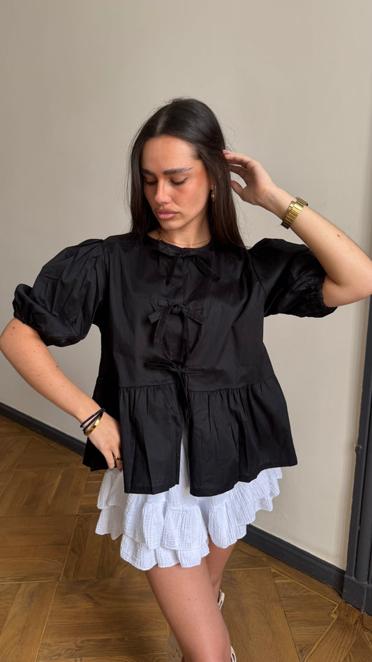 Blouse OLYMPE Noire 🇮🇹