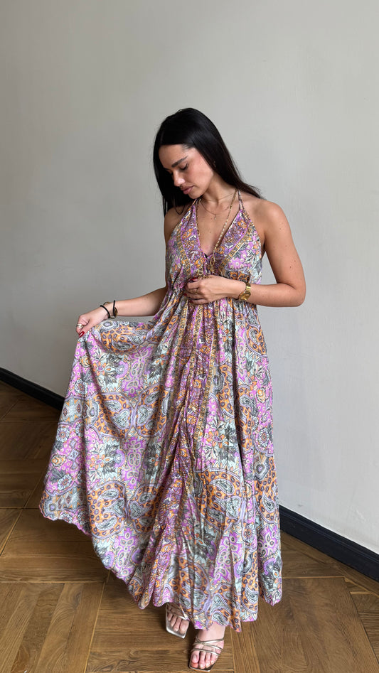 Robe bohème SOYA Violette 🇮🇳