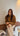 bomber expresso daim camel oversize