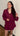 Chemise CREAMY Bordeaux (Col V) 🇮🇹 - LYBRA COLLECTION