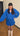ensemble gaze de coton bee bleu roi 