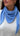 foulard en alpaga bleu ciel