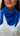 foulard en alpaga bleu roi 
