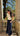 pantalon tailleur oversize rayé  marine
