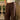 pantalon tailleur oversize rayé marron